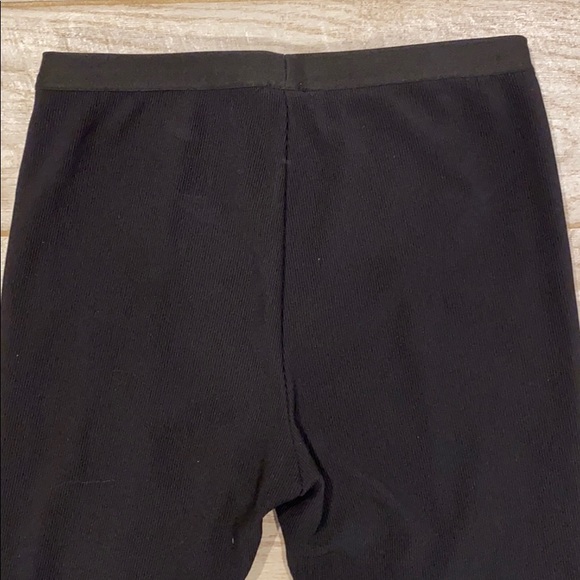 BCBG Black Faux Leather Panel Leggings, EUC - Picture 5 of 7